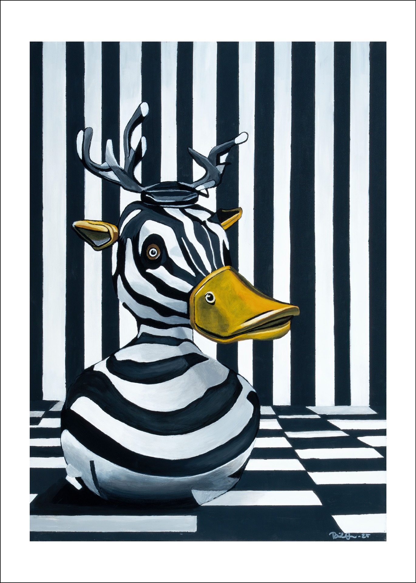 Imagiarium-juliste Hans 50x70cm. Valkoinen reunus helpottaa kehystämistä.