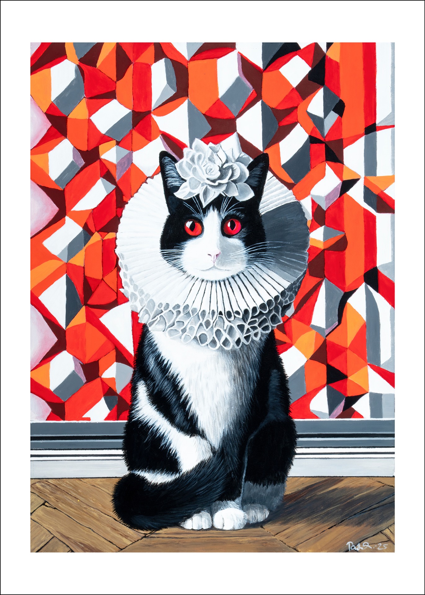 Imagiarium-juliste Liisa 50x70cm. Valkoinen reunus helpottaa kehystämistä.