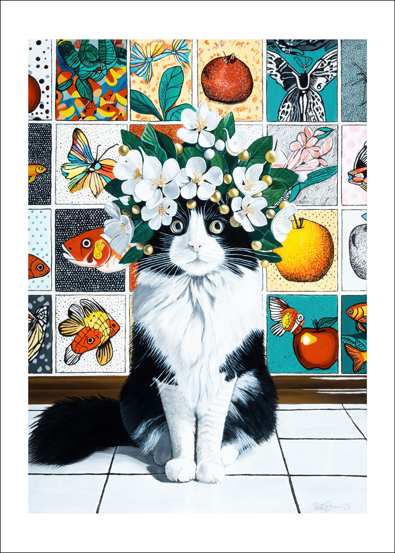 Imagiarium-juliste Kaino 50x70cm. Valkoinen reunus helpottaa kehystämistä.