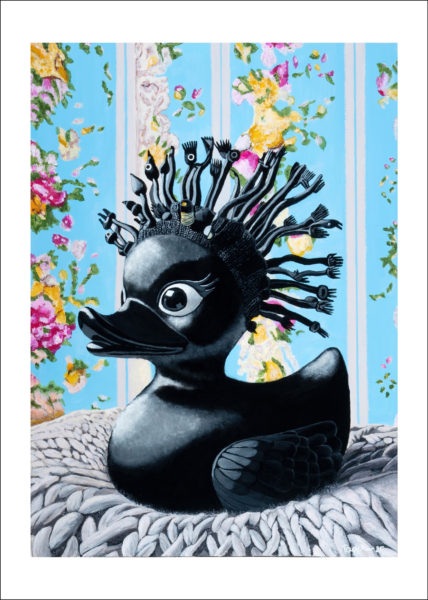 Imagiarium-juliste Mette 50x70cm. Valkoinen reunus helpottaa kehystämistä.