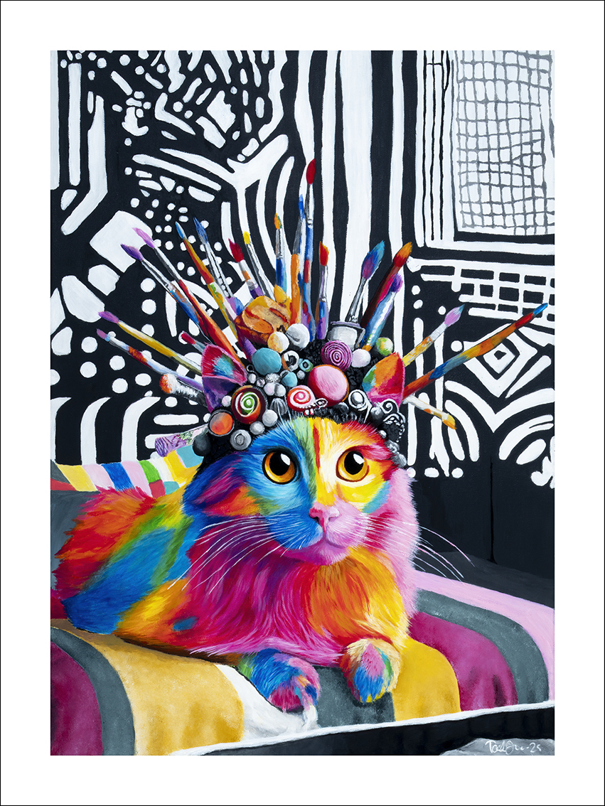 Imagiarium-juliste Fanni 30x40cm. Valkoinen reunus helpottaa kehystämistä.