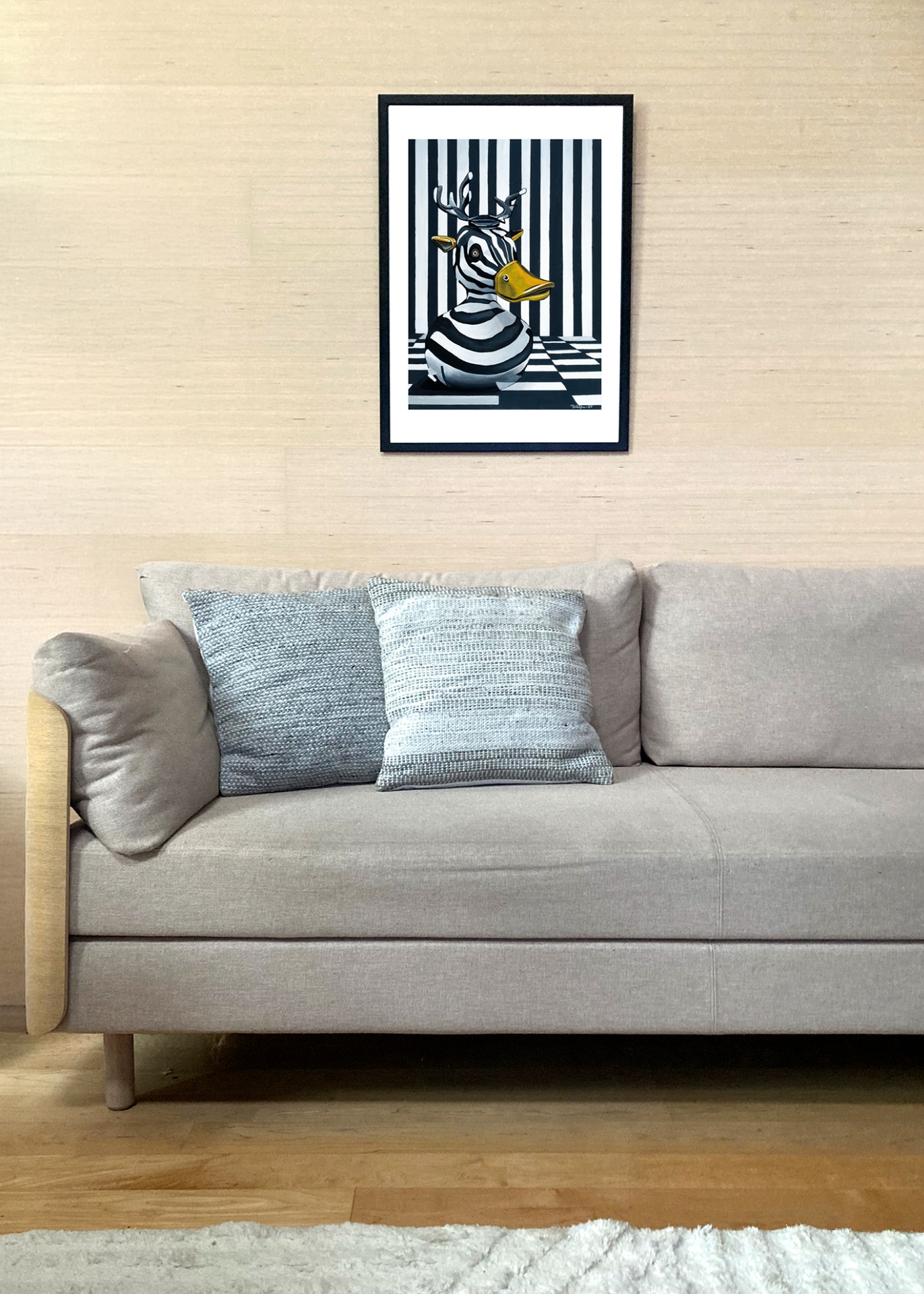 Imagiarium-juliste Hans 50x70cm seinällä. Juliste myydään ilman kehystä.