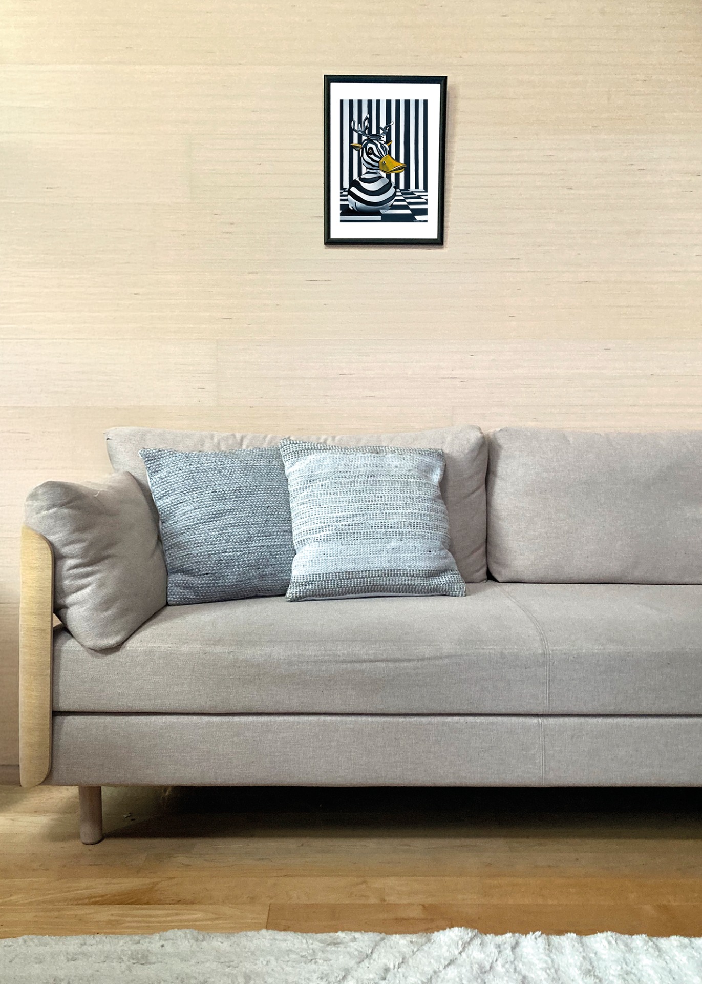 Imagiarium-juliste Hans 30x40cm seinällä. Juliste myydään ilman kehystä.