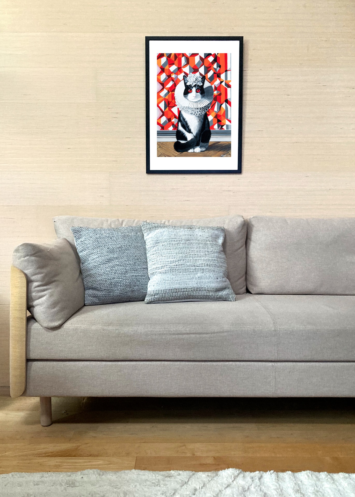 Imagiarium-juliste Liisa 50x70cm seinällä. Juliste myydään ilman kehystä.