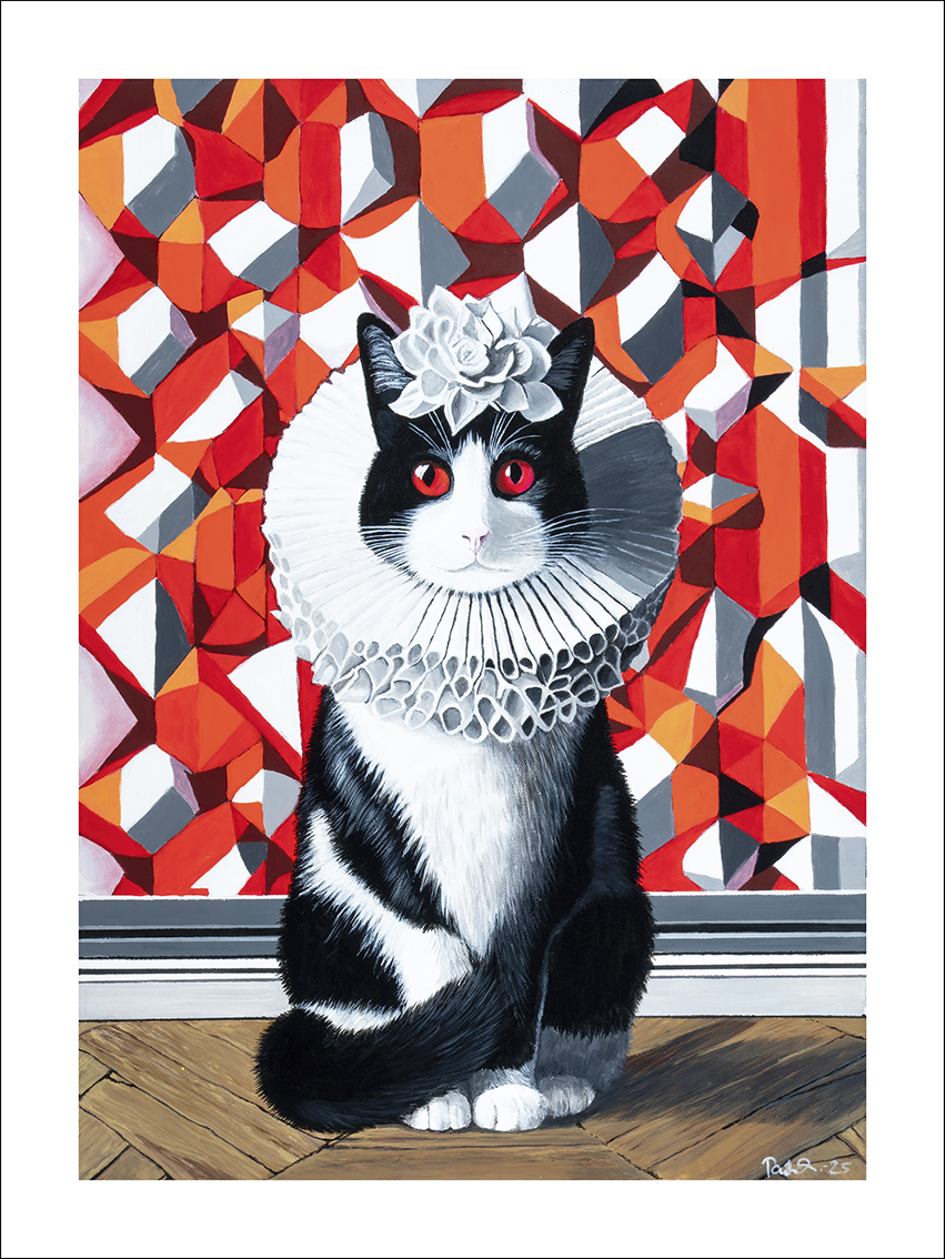 Imagiarium-juliste Liisa 30x40cm. Valkoinen reunus helpottaa kehystämistä.