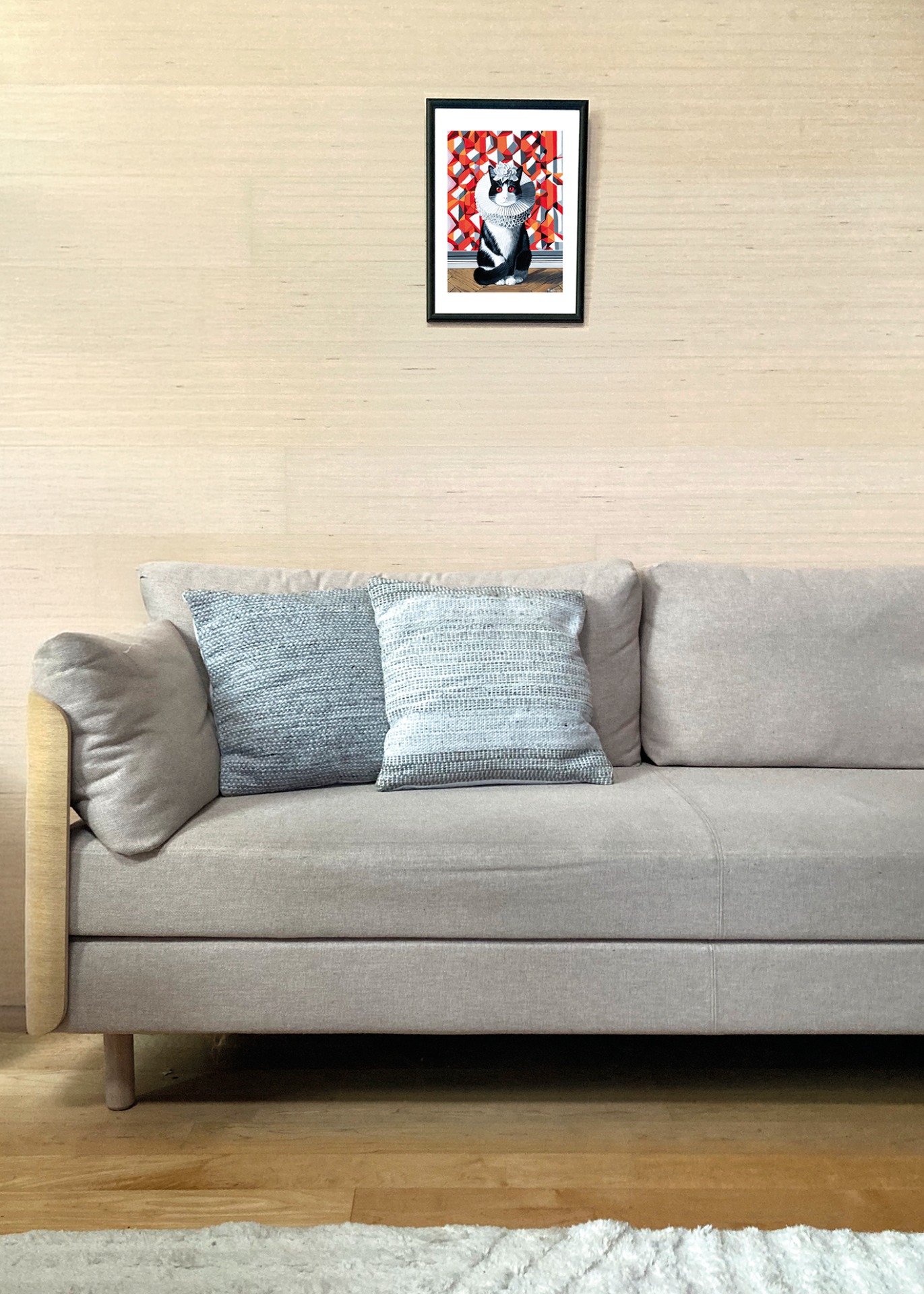 Imagiarium-juliste Liisa 30x40cm seinällä. Juliste myydään ilman kehystä.