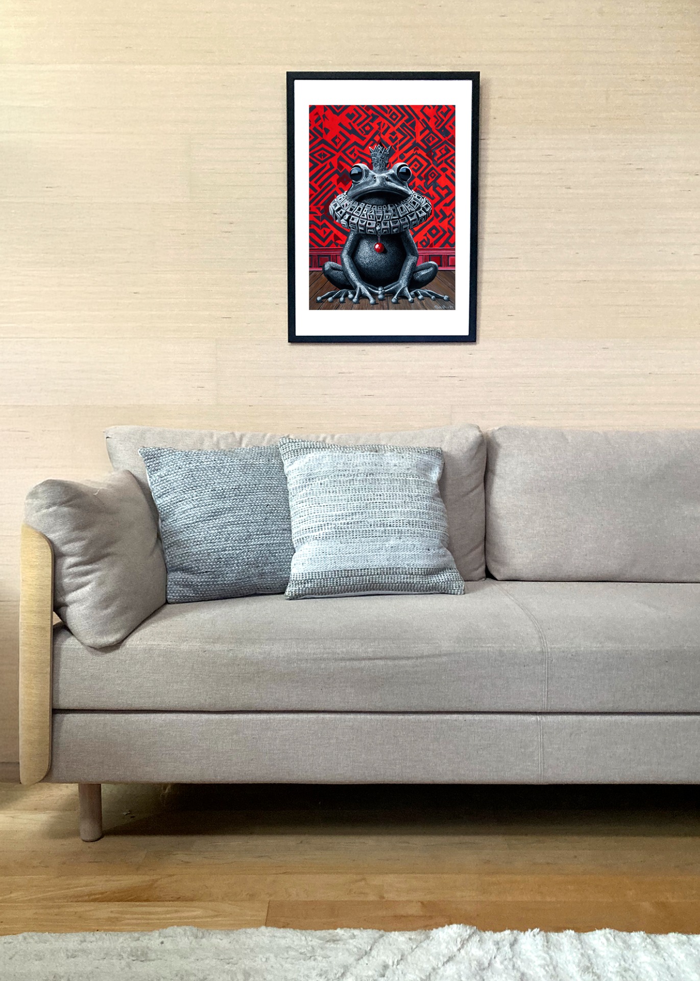 Imagiarium-juliste Marko 50x70cm seinällä. Juliste myydään ilman kehystä.