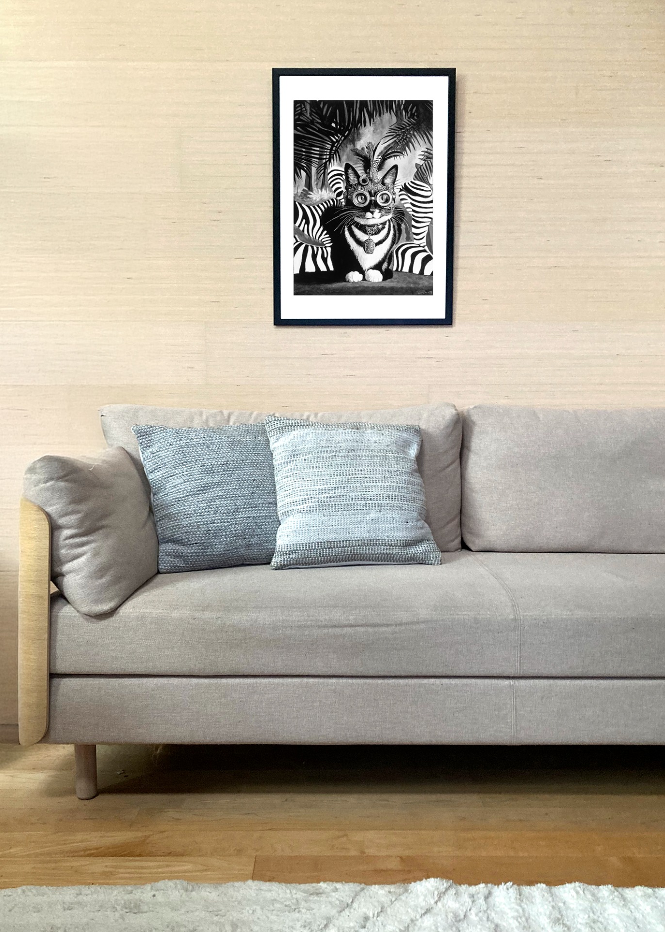 Imagiarium-juliste Silja 50x70cm seinällä. Juliste myydään ilman kehystä.