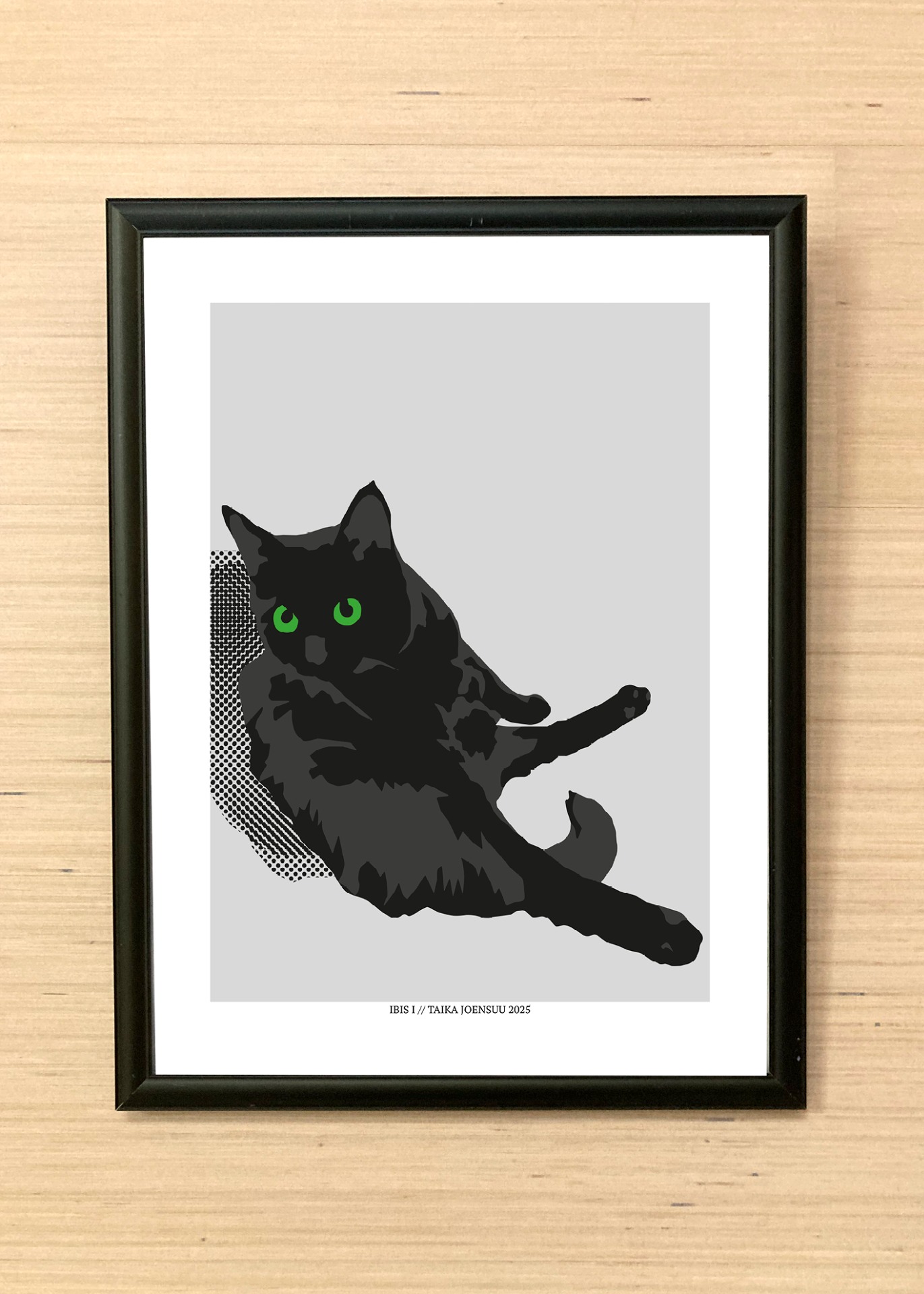Kissan hetkiä-juliste Ibis I 30x40cm. Juliste myydään ilman kehystä.